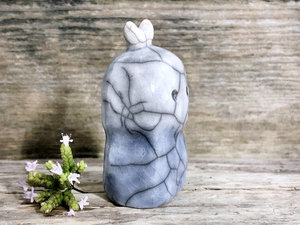 Shy moon nature spirit kodama guardian sculpture | Shinto, shamanism