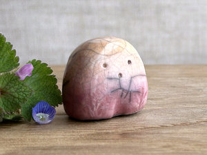 Tiny sunrise nature spirit friend | Shinto talisman sculpture, shamanism guardian statue