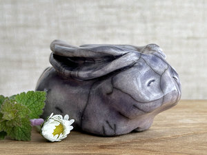 Gentle rabbit nature spirit guardian sculpture | Shinto kamidana, shamanism totem