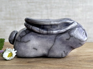 Gentle rabbit nature spirit guardian sculpture | Shinto kamidana, shamanism totem