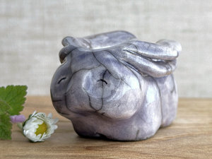 Gentle rabbit nature spirit guardian sculpture | Shinto kamidana, shamanism totem