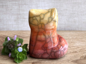 Sunfire kitsune fox kami nature spirit | Shinto sculpture, shamanism totem