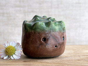 Chestnut nature spirit sculpture | Shinto, shamanism totem, autumn, fall