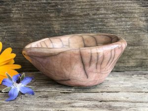 Small raku offering & wishing bowl for prayer, shrine, altar, or ceremony
