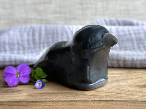 Magical raven kami nature spirit sculpture | Shinto shamanism crow totem
