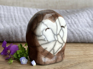 Owl heart guardian nature spirit kami | Shinto kamidana, shamanism raku sculpture