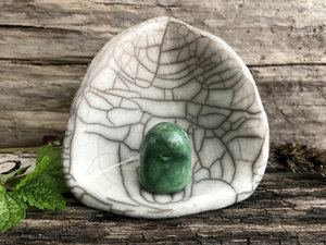 Nature forest spirit kodama kami raku shrine | Shinto shamanism pagan sculpture statue kamidana | protection, guidance, joy, rewilding