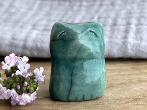 Pocket fox forest kitsune statue | Shinto Inari kamidana, shamanism sculpture