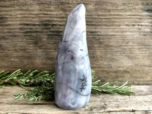 Christmas, winter solstice gnome spirit sculpture decoration (blue)