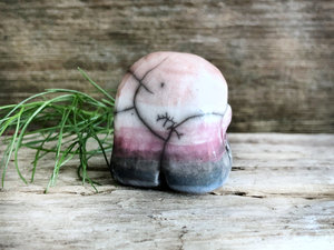 Genderfluid pride spirit sculpture | cute LGBTQ+ queer statue, pridefren guardian
