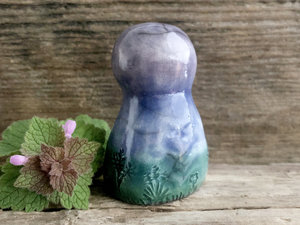 Evening earth spirit kami nature spirit sculpture | Shinto shamanism guardian