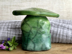 Worried plant guardian nature spirit statue | Shinto shamanism earth kami sculpture