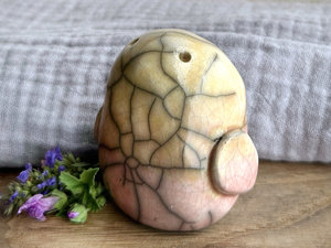 Gentle chonky bird nature spirit guardian sculpture | Shinto shrine, shamanism