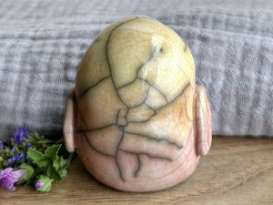 Gentle chonky bird nature spirit guardian sculpture | Shinto shrine, shamanism