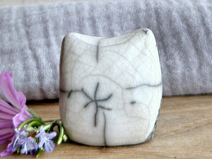 Contented owl nature spirit raku sculpture | shamanism totem, Shinto kamidana shrine