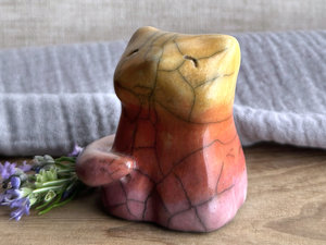 Sunrise kitsune fox kami nature spirit | Shinto sculpture, shamanism totem
