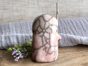 Warrior spirit earth guardian raku sculpture | Shinto shrine statue, shamanism statue