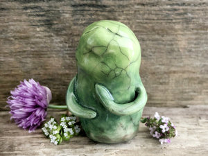 Earth spirit nature warrior raku guardian sculpture | Shinto, shamanism