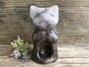 Kitsune fox kami mini shrine sculpture | Shinto Inari, shamanism totem guardian