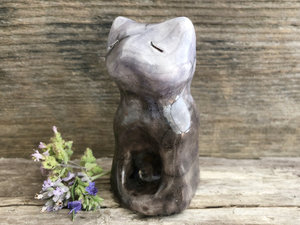 Kitsune fox kami mini shrine sculpture | Shinto Inari, shamanism totem guardian