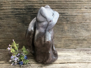 Kitsune fox kami mini shrine sculpture | Shinto Inari, shamanism totem guardian