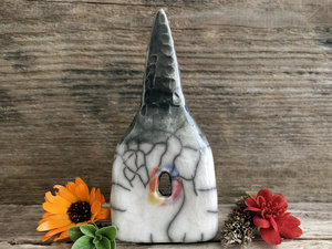 Rainbow chuch, fairie spirit ceramic house / chapel shrine