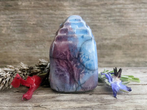 Tiny winter cottage fairie spirit house raku ceramic sculpture