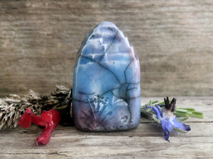 Tiny winter cottage fairie spirit house raku ceramic sculpture