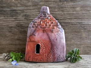 Fire spirit cottage, ceramic faerie house | Shinto shrine, paganism, shamanism