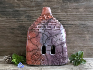 Fire spirit cottage, ceramic faerie house | Shinto shrine, paganism, shamanism