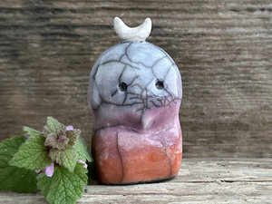 Sunrise moon nature spirit kodama guardian sculpture | Shinto, shamanism