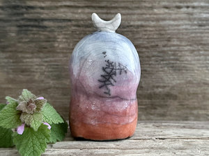 Sunrise moon nature spirit kodama guardian sculpture | Shinto, shamanism