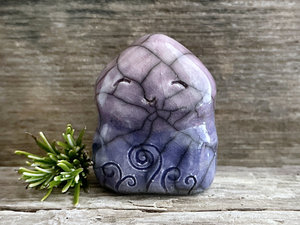 Night spirit elemental guardian sculpture | Shinto shrine, shamanism folk art