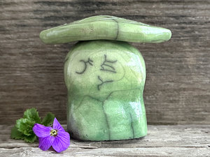 Spring nature guardian statue | Shinto shamanism earth spirit kami sculpture