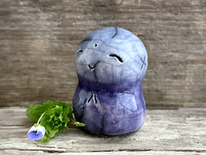 Gentle Jizo hugs guardian statue | Shinto kamidana shrine friend