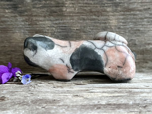Calico cat kami sculpture | nature spirit guardian figure, Shinto, shamanism