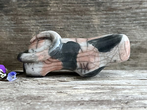Calico cat kami sculpture | nature spirit guardian figure, Shinto, shamanism