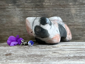 Calico cat kami sculpture | nature spirit guardian figure, Shinto, shamanism