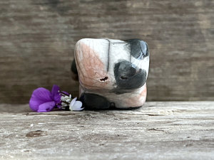 Calico cat kami sculpture | nature spirit guardian figure, Shinto, shamanism