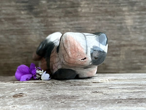 Calico cat kami sculpture | nature spirit guardian figure, Shinto, shamanism