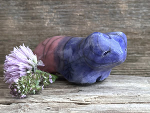 Twilight bear guardian spirit sculpture | Shinto shrine, shamanism totem