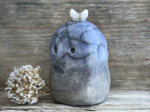 Winter morning nature spirit kodama guardian sculpture | Shinto, shamanism