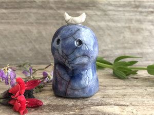 Moon mountain midnight nature spirit magic kodama | Shinto Shamanism pagan statue altar, shrine | rewilding, guardian, protection