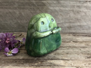 Kodama kami kawaii tree & nature spirit raku sculpture | Shinto kamidana shrine statue, Shamanism, paganism, guardian, protection