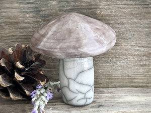RESERVED: Mushroom kami nature spirit sculpture | autumn, fall, forestcore decoration
