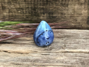 Little raindrop water elemental kami | Shinto pagan Shamanism statue | nature spirit, drought, rain spell magic | shrine, altar, kamidana