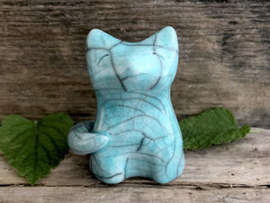 Joyful and serene kitsune fox kami nature spirit raku statue | Shinto kamidana shrine, Inari Okami | shamanism, protection, guardian