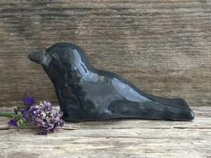 Magical raven kami nature spirit sculpture | Shinto shamanism crow totem