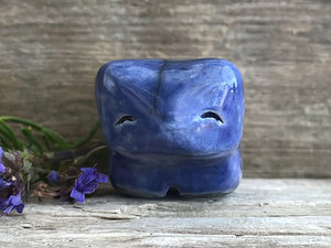 Twilight bear guardian spirit sculpture | Shinto shrine, shamanism totem