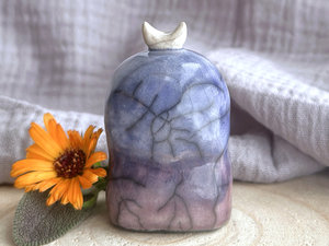 Winter dusk moon nature spirit kodama guardian sculpture | Shinto, shamanism